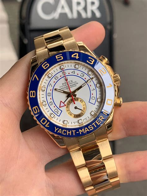 yellow gold rolex yacht master ii|yellow gold yacht master 2.